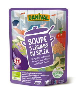 Danival Soep met 5 mediteraanse groenten bio 500ml